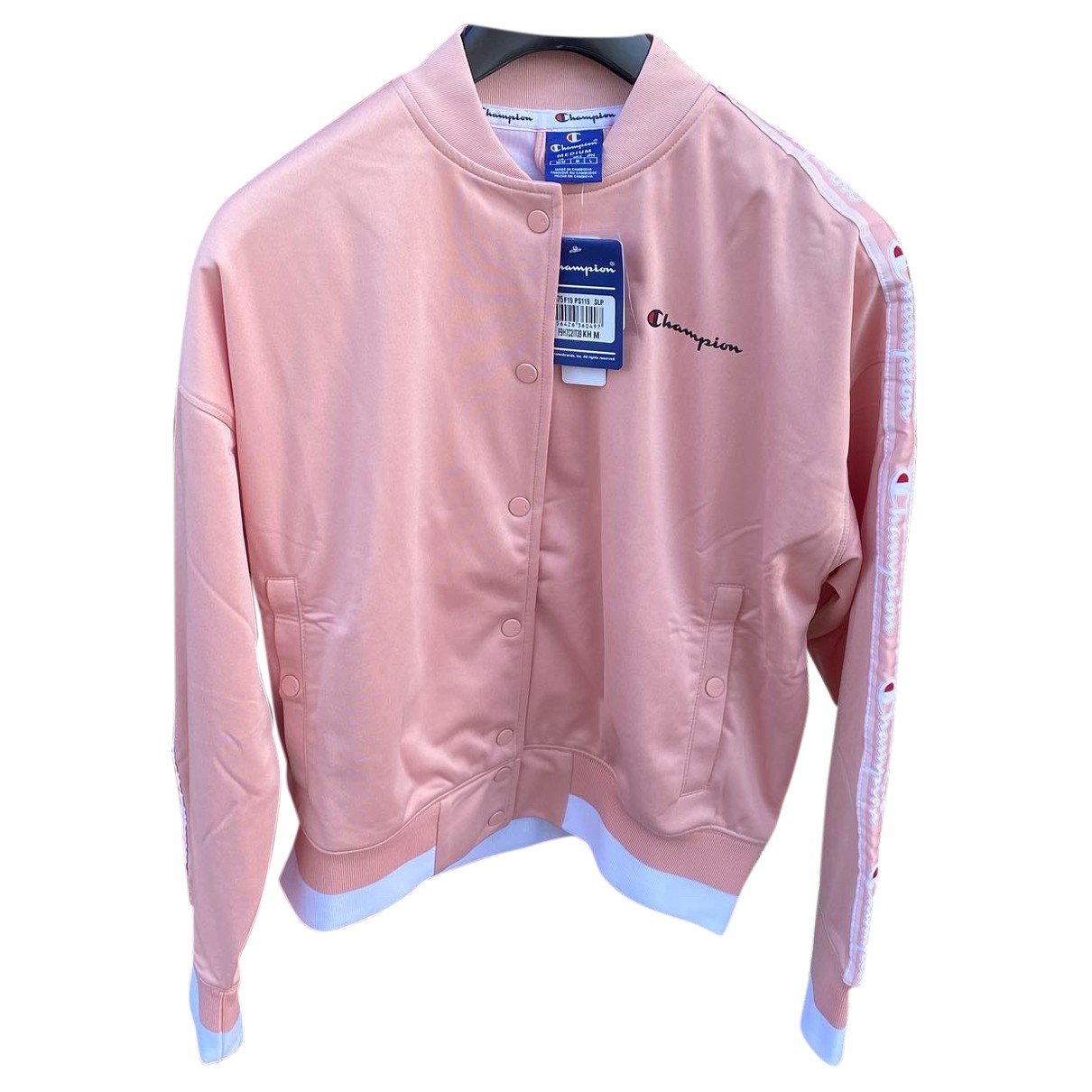 Pre-owned Champion Jacket In Pink 