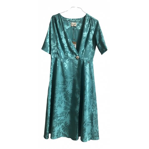 Pre-owned Dixie Mid-length Dress In Turquoise