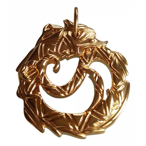 Pre-owned Just Cavalli Pendant In Gold
