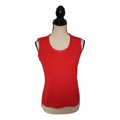 Pre-owned Escada Wool Vest In Red