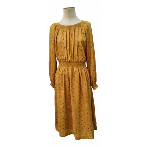 Pre-owned Hoss Intropia Mid-length Dress In Yellow