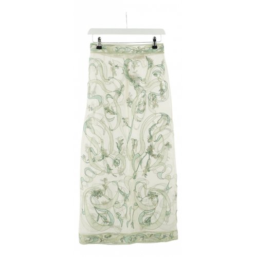 Pre-owned Emilio Pucci Silk Mid-length Skirt In Green
