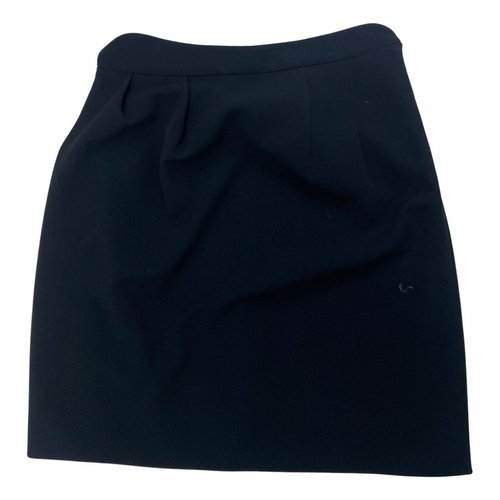 Pre-owned Giorgio Armani Mini Skirt In Black