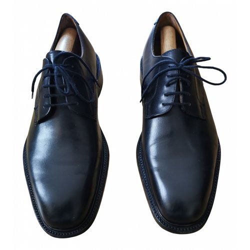 Pre-owned Grenson Leather Lace Ups In Black