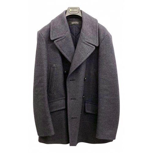 Pre-owned Gucci Wool Jacket In Anthracite