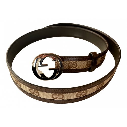 Pre-owned Gucci Leather Belt In Multicolour