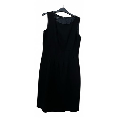 Pre-owned Hobbs Wool Mid-length Dress In Black