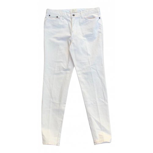 Pre-owned The Row Slim Jeans In White