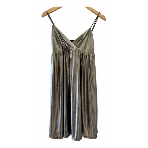 Pre-owned Manoukian Mini Dress In Metallic