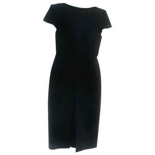 Pre-owned Martin Grant Wool Mid-length Dress In Black