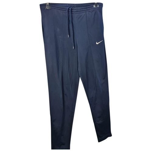 Pre-owned Nike Trousers In Blue