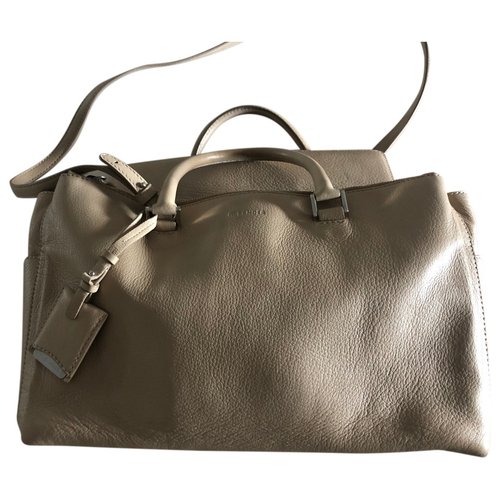 Pre-owned Jil Sander Shopper Leather Crossbody Bag In Beige