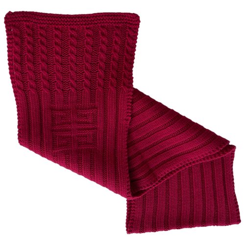 Pre-owned Givenchy Cashmere Scarf In Red