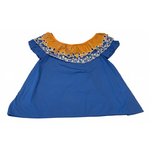 Pre-owned Peter Pilotto Blouse In Blue