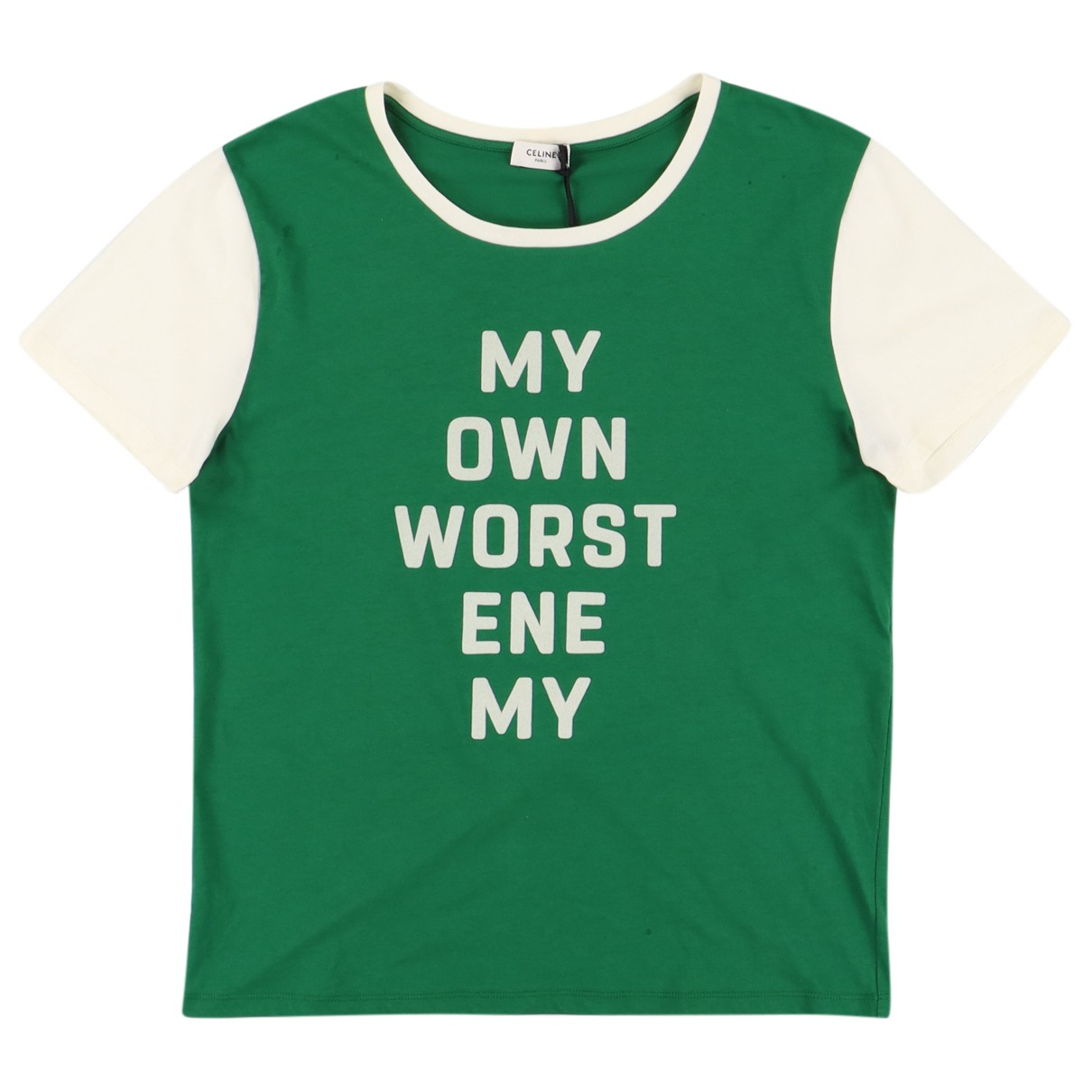 Pre-owned Celine T-shirt In Green 