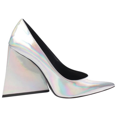Pre-owned Attico Leather Heels In Metallic