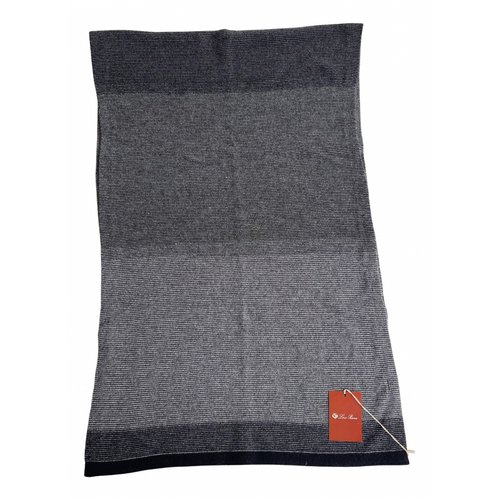 Pre-owned Loro Piana Cashmere Scarf In Grey