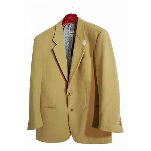Pre-owned Hugo Boss Wool Vest In Yellow