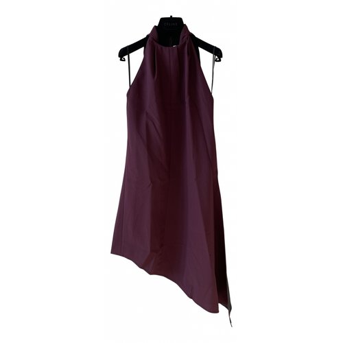 Pre-owned Celine Mid-length Dress In Burgundy