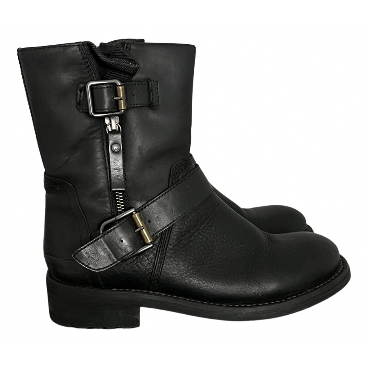 G-star Raw Leather Ankle Boots In Black 