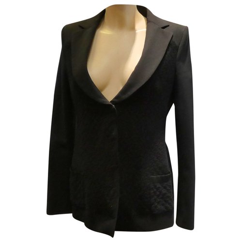 Pre-owned Versace Short Vest In Black