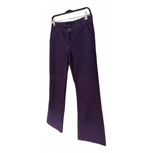 Pre-owned Atos Lombardini Straight Jeans In Purple