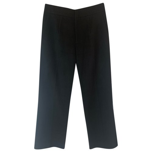 Pre-owned Undercover Wool Straight Pants In Black