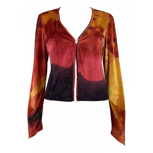 Pre-owned Roberto Cavalli Cardigan In Red
