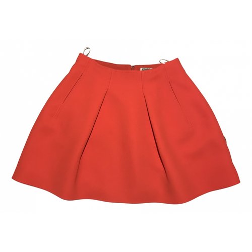 Pre-owned Kenzo Mini Skirt In Red
