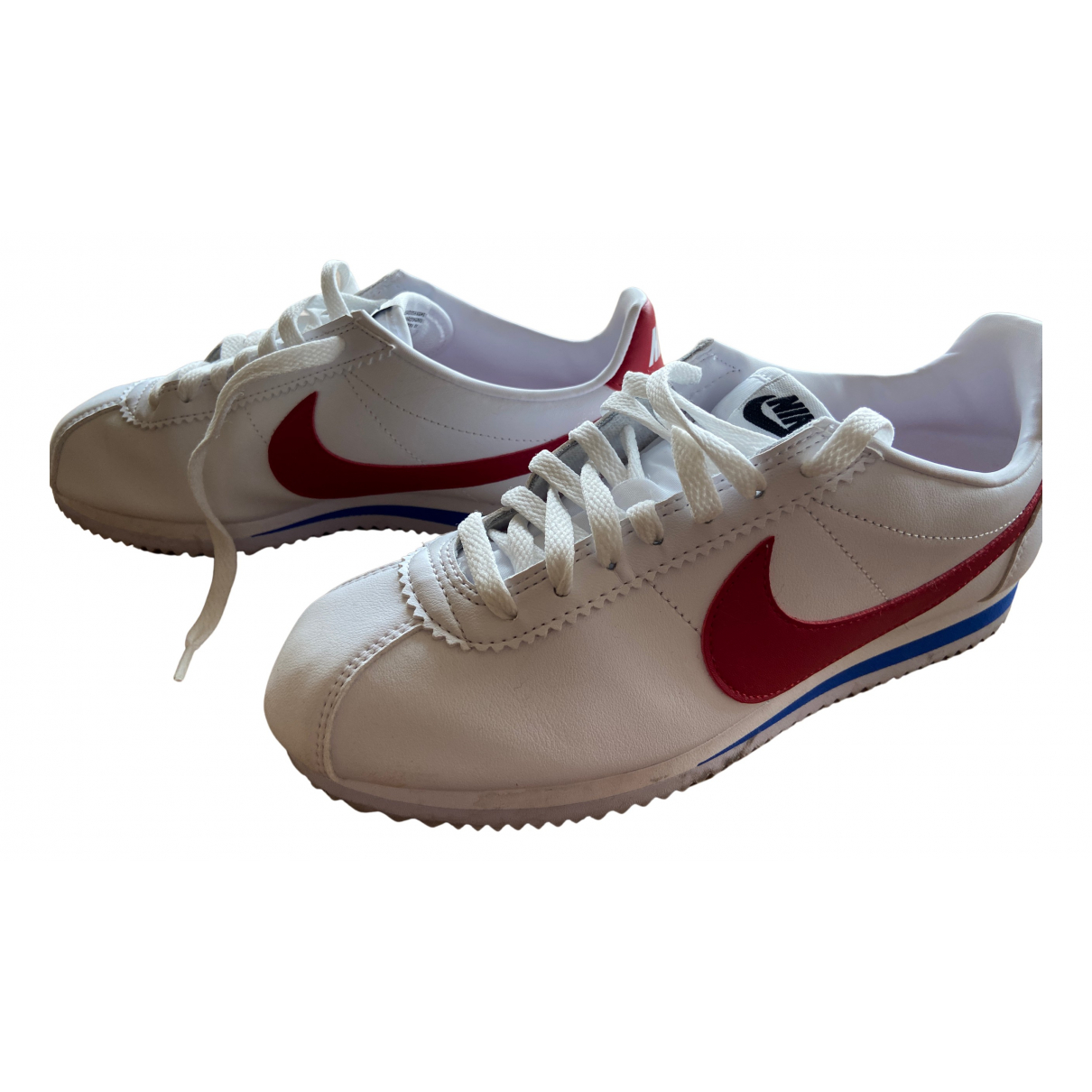Pre-owned Nike Cortez Leather Trainers 