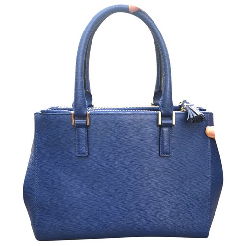 Pre-owned Anya Hindmarch Leather Handbag In Blue