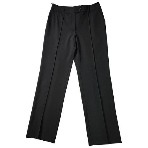 Pre-owned Pablo Straight Pants In Black