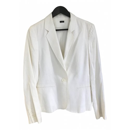 Pre-owned Joseph Linen Jacket In White