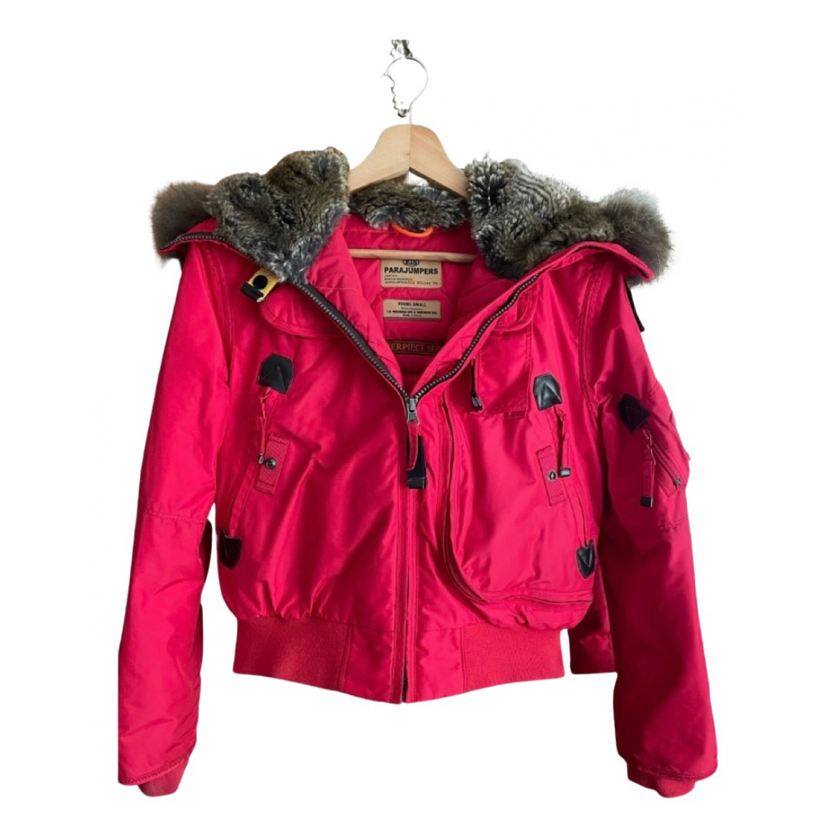 Pre-owned Parajumpers Silk Coat In Pink 