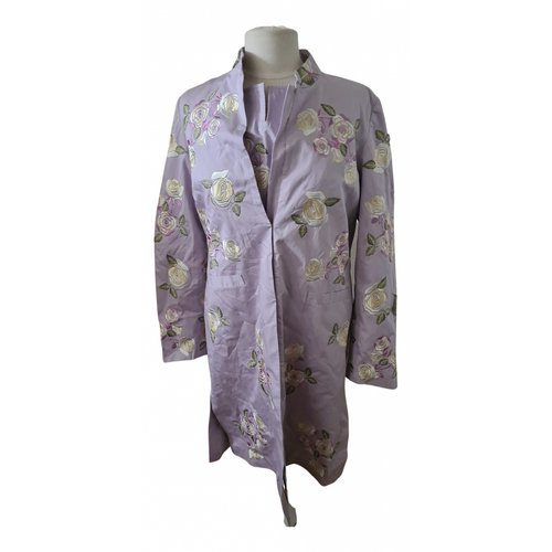 Pre-owned Whistles Silk Coat In Purple