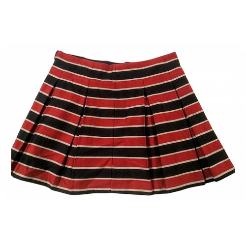 Pre-owned Alice And Olivia Wool Mini Skirt In Multicolour