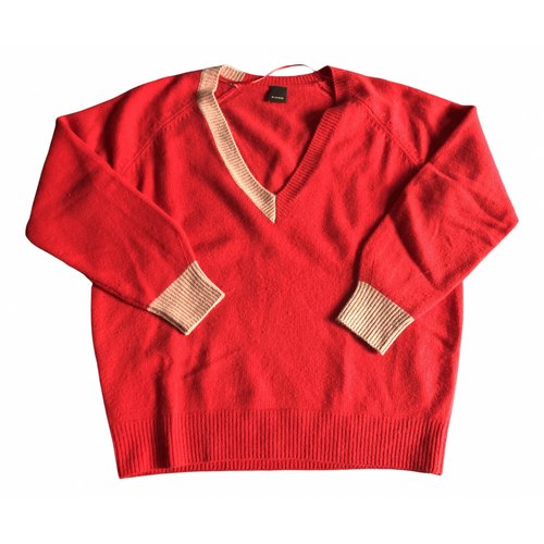 Pre-owned Pinko Cashmere Jumper In Red