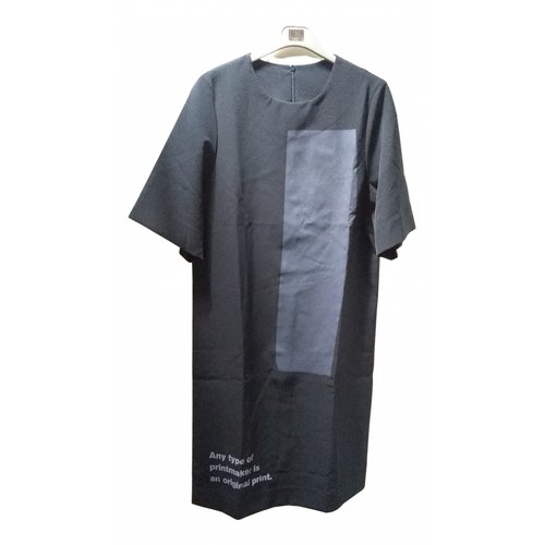 Pre-owned Loreak Mendian Mid-length Dress In Grey