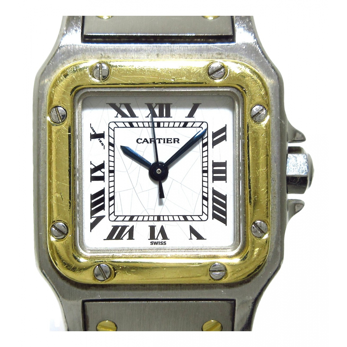 Pre-owned Cartier Santos Galbã©e Watch In Silver | ModeSens