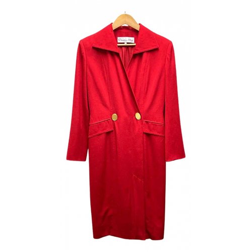 Pre-owned Dior Coat In Red
