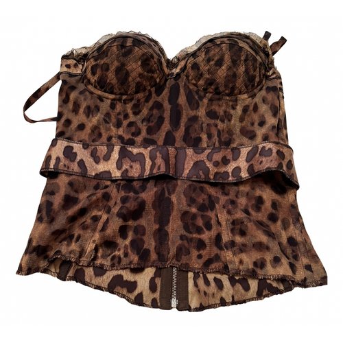Pre-owned Dolce & Gabbana Corset In Brown