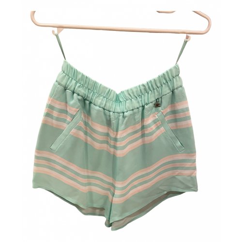 Pre-owned Elisabetta Franchi Shorts In Turquoise