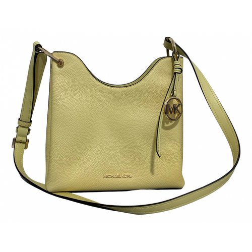 Pre-owned Michael Kors Leather Crossbody Bag In Yellow