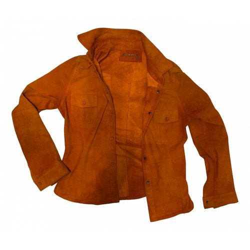 Pre-owned Max & Moi Leather Shirt In Orange