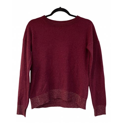 Pre-owned Zadig & Voltaire Fall Winter 2019 Cashmere Jumper In Burgundy
