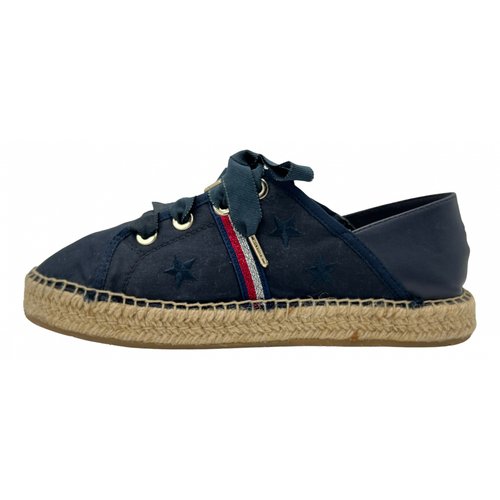 Pre-owned Tommy Hilfiger Cloth Espadrilles In Blue