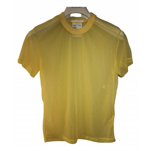 Pre-owned Helmut Lang T-shirt In Yellow