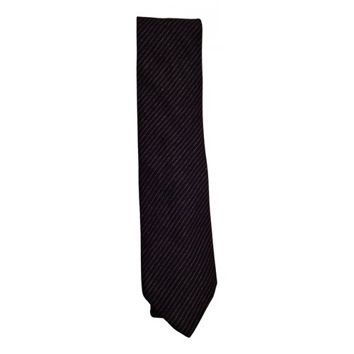 Pre-owned Etro Cashmere Tie In Navy