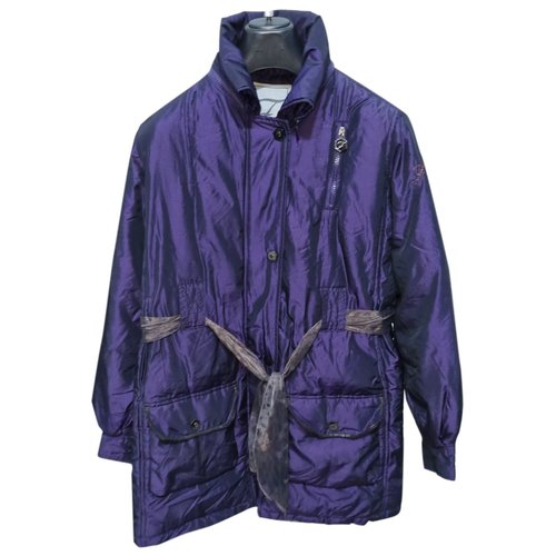 Pre-owned Fay Peacoat In Purple