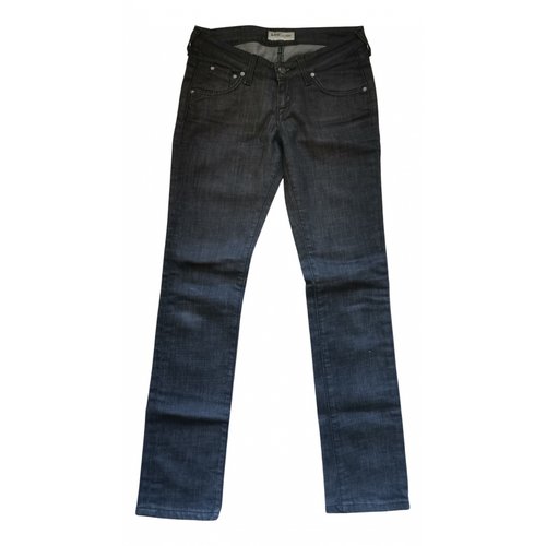 Pre-owned Lee Straight Jeans In Black